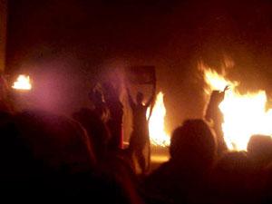 Ishtar dancers, fire